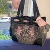 Totes Y2K Frauen Vintage Retro Chic Stickerei Samt Umhängetasche Damen Hohe Kapazität E-mädchen Tragetaschen Einkaufen Handtaschen für Frauen