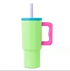 Wholesale 24oz Kids Tumbler with handle bright travel cup water bottle Stainless Steel Insulated colorful Travel Mug