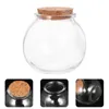 Vases 2 Pcs Drifting Bottle Small Glass Vials Wishing Wedding Party Supplies Wooden Decorations For Ceremony