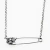 Vintage Safety Pin Necklace Fashion Par Clavicular Chain Designer Pendant Halsband