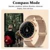 Smart Watches 2024 Ny AMOLED Watch 4 Mini Smart Watch Women 1.36 360*360 HD SREEN Display alltid Visa tidskompass samtal påminnelse smartwatchl2401