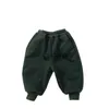 Pantaloni 2023 inverno i pantaloni di vello in pile inverno pantaloni harem più velluto di velluto pantaloni casual pantaloni per bambini abiti caldi h240508