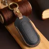 Auto Smart Key Cover Case für Leading Ideal Li ONE Auto L9 L8 2022 2023 Schlüsselanhänger Halter Echtleder Shell Protector