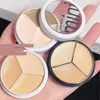 Correttore 3 colori Contour Concealer Palette con pennello Idratante Copertura completa Acne Spot Cerchi scuri Correttore Crema Trucco CosmeticiL2401