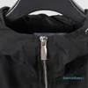 Diseñador Chaquetas para hombre Letras Patrón Bordado Cremallera completa Chaqueta de bombardero con capucha ligera Ropa deportiva Abrigo Hombre Hombre Casual Otoño