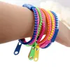 Party Favor 5Pcs Children Friendship Zipper Bracelets 7.5 Inches Sensory Toys Set Neon Colors Birthday Favors For Kids Goodie Bags