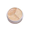 Concealer 3-färg concealer palett långvarig professionell täckning mörka cirklar Acne Porer Cream Shading Highlighter Face Makeup Cometics