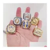 Cluster Rings Lsu 6Pcs 2003 - Tigers Nationals Team Champions Championship Ring Souvenir Men Fan Gift Wholesal Drop Delivery Jewelry Dhyyg