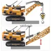 Model Building Kits Simulation Mini Diecasts Crane Excavator Truck Car Bulldozer Toy Engineering Vehicle Digger Model Alloy +Plastic for Boys Giftsvaiduryb