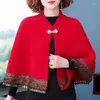 Kurtki damskie 2024 Cheongsam Szal ślub przed chińskim stylem Cape Winter Tassel Mink SWEAT JUSZCZE