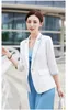 Vestidos de trabalho moda blazer branco feminino ternos de negócios vestido e jaqueta define senhoras usam estilos uniformes de escritório