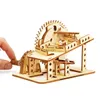 Hobbygereedschappen 3D Houten IJzeren Balbaan Puzzel Speelgoedsets Kinderen Mechanisch Assembleren Bouwmodel Om DIY Marmeren Run Jigsaw Gift te bouwen YQ240119