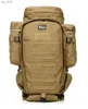 Utomhuspåsar 70L stor kapacitet Man Army Tactical Ryggsäckar Militära attackpåsar Molle Outdoor Pack för vandringskamping Hunting Handing Bagh24119