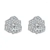 Stud Earrings ZHESHIYUAN Lefei Fashion Trend Classic Luxury Moissanite Design Camellia Flower For Charm Women Silver 925 Jewelry Gift