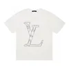 Designer Luxury Men's T-shirt Summer LVSE T-shirt T-shirts de haute qualité Tops For Mens Womens 3D Letters monogrammés lvlies t-shirts Shirts Asian Taille S-3XL 911