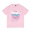 Spider Web Men's T-shirt Designer Sp5der Mulheres Camisetas Moda 55555 Mangas Curtas Estrela Mesma Estrela Impressão Rosa Primavera / Verão U7ko