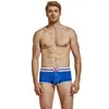 Cuecas juventude moda boxer shorts para homens u convexo bolsa roupa interior meninos sexy magro encaixe aro calças adolescentes respirável calcinha inferior