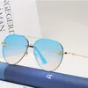 2024 Fashion Luxury designer sunglasses for women's men glasses same Sunglasses as Lisa Triomphe beach street photo small sunnies metal full frame with gift box new