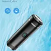 Electric Shavers 6d Mini Electric Shaver Portable USB Laddningsvatten tvättar skäggtrimmer herrbilsresor rakkniv hemåtgärd afeitadora q240119