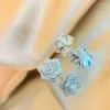 Stud Earrings ZHESHIYUAN Lefei Fashion Trend Classic Luxury Moissanite Design Camellia Flower For Charm Women Silver 925 Jewelry Gift