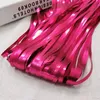 1Mx2M Gold Shiny Foil Fringe Curtain Metallic Macaron Photo Booth Tinsel Backdrop Door Curtain Wedding Decoration Birthday Decor 240119