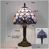 Tafellampen S Kleur Glazen Kap Hars Basis Retro Mediterrane Stijl Lamp Slaapkamer Eetkamer Kunst Bureaulamp 1229 Drop Delivery Ligh Dhyh2