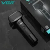 Electric Shavers VGR Shaver Professional Shaving Machine Electric Razor Waterproof Beard Trimmer Digital Display Razors Shaver For Men V-371 Q240119