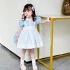 Girl Dresses 2PCS Baby Spanish Boutique Clothes Lace Design Birthday Party Infant Toddler College Style Girls For Eid