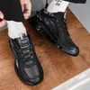 Designer Black Shoe Running Shoes Hot selling Mens fashionable and versatile small white shoes with rubber thick soles Featuring popular fashion versatile D765