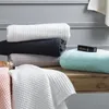 Handduk Bomull Waffle Bath Handdukar för vuxna Vanlig tvättduk Ansikt Bad Towel Bathtowel
