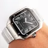 Neue hochwertige Top-Marke Cartxxr Santoxx-Serie Herrenuhr, Edelstahlarmband, Saphirspiegel, Designer-Uhrwerk, automatische mechanische Uhr für Herren