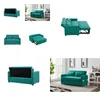 Living Room Furniture Leisure Loveseat Sofa For With 2 Pillows Blue Drop Delivery Home Garden Dheuc