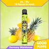 European Eletronic Papieran Oryginalny cewka siatki 4000 dmuchy jednorazowe wkład Vape Pen 8 ml 15 Smakowe urządzenie Vapor Pen Vaporizer France Top Selling