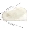 Carpets Heart-shaped Long Plush Carpet Modern Simple Imitation Sheepskin Rugs Girls Bedroom Bedside Floor Mats Soft Cushion Home Textile