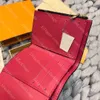 Projektantka Portfel Portfel Luksusowy wysokiej jakości skórzany portfel Klasyczny duży uchwyt na mini monety dla kobiet z hurtowym pudełkiem