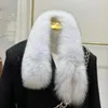 Schals Natürliche Pelz Schal Winter Verdickt Für Frauen Echt Hals Warme Flauschige Schals Weibliche Mantel Kragen