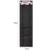 Sacs de rangement Noir Grand porte-rouleau mural 600D Oxford Tissu Organisateur Gain de place Accessoires pour la maison