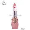 Lippenstift-Blumen-Lippen-Feuchtigkeitscreme Langlebiges Gelee-Blumen-Make-up Veränderte Farblippen Blam Pink Transparent Barra De Labios Larga Dr Dhx3D