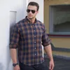 Koszulki męskie w kratę koszulka Wielka rozmiar 68-175 kg jesienna luźna długi rękaw plus duże topy 9xl