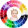 Acessórios de cabelo Ncmama 30 pçs/lote meninas fita de gorgorão arcos com clipes de jacaré sólidos artesanais barrettes headwear bebê