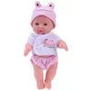 Bambola finita da 30 cm in PVC lavabile 3D Prop Baby Companion Toys Rosa 240119