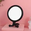 2 pièces miroirs miroir à main avec poignée pour le maquillage petit miroir à main mignon pour le rasage et le maquillage miroir de poche portable suspendu avec des trous