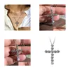 Pendant Necklaces Hip Hop Fashion Women Men Cross Simate Diamond Necklace Pendant Chain Christian Fine Body Jewelry Punk Wedding Gift Dhx1Q