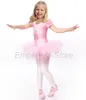 Palco desgaste flor meninas ballet vestido para crianças menina dança roupas crianças trajes collant dancewear 3 cores