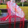 Parapluies 82cm rouge décoratif pas cher pare-soleil parapluie ancien gland Hanfu Antique huile papier ruban accessoires Parasol parapluies Cosplay