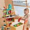 Tools Workshop Yeni Ldren Toys Çocuklar Büyük Süpermarket Alışveriş Sepeti Tramvay Push Araba Oyuncaklar Simülasyon Meyve Yemekleri Pretend Play House Toyvaiduryb