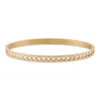 Uttalande 18K Goldpläterat par Matchande armband Bangles Waterpoof Jewelry Non Tarnish Stainless Steel