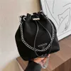 Net-Red Nylon Fabric Casual Chain Portable Small For Women's New Bucket Trendy Crossbody Bag 7889