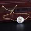 Link Armbänder 5 teile/los Mikro Gepflastert Cz Winzige Schnee Schneeflocke Charme Süßwasser Perle Perle Charms Zierliches Geschenk für Frauen