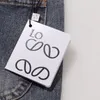 2024 Nuovi jeans firmati LOE Logo stampato in 3D Jeans americani Pantaloni classici a gamba dritta larghi per moda uomo e donna